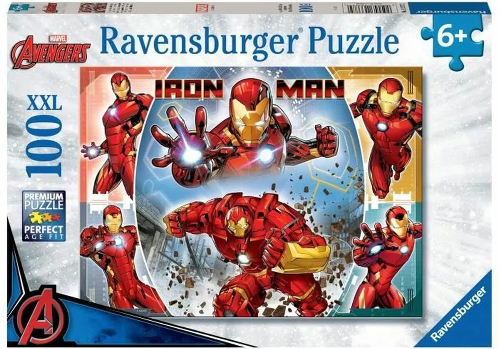 Puzzle Ravensburger Iron Man 100 pièces Marvel Avengers pour enfant