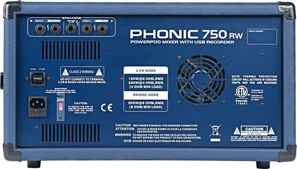 Console de mixage amplifiée Phonic Powerpod 750RW avec modules USB - 3