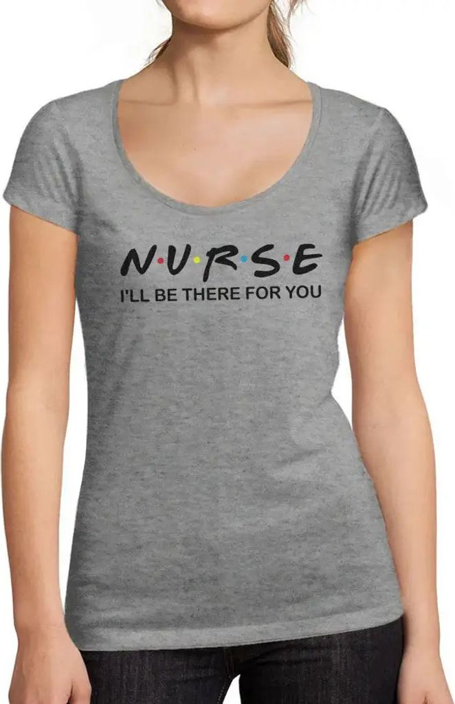 Damen Grafik T-Shirt Schwester ich werde für dich da sein – Nurse I'll Be There For You – Öko-Verantwortlich Vintage Jahrgang Kurzarm Lustige...