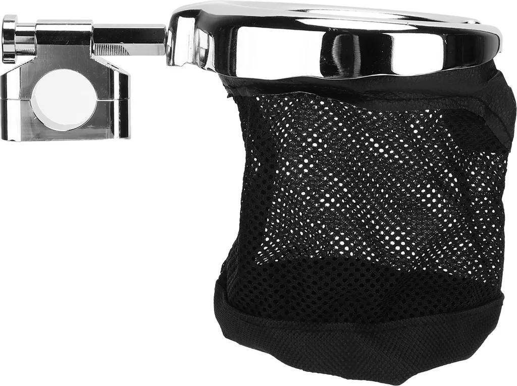 Porte-boisson moto universel en alliage aluminium pour guidon 25mm Argent