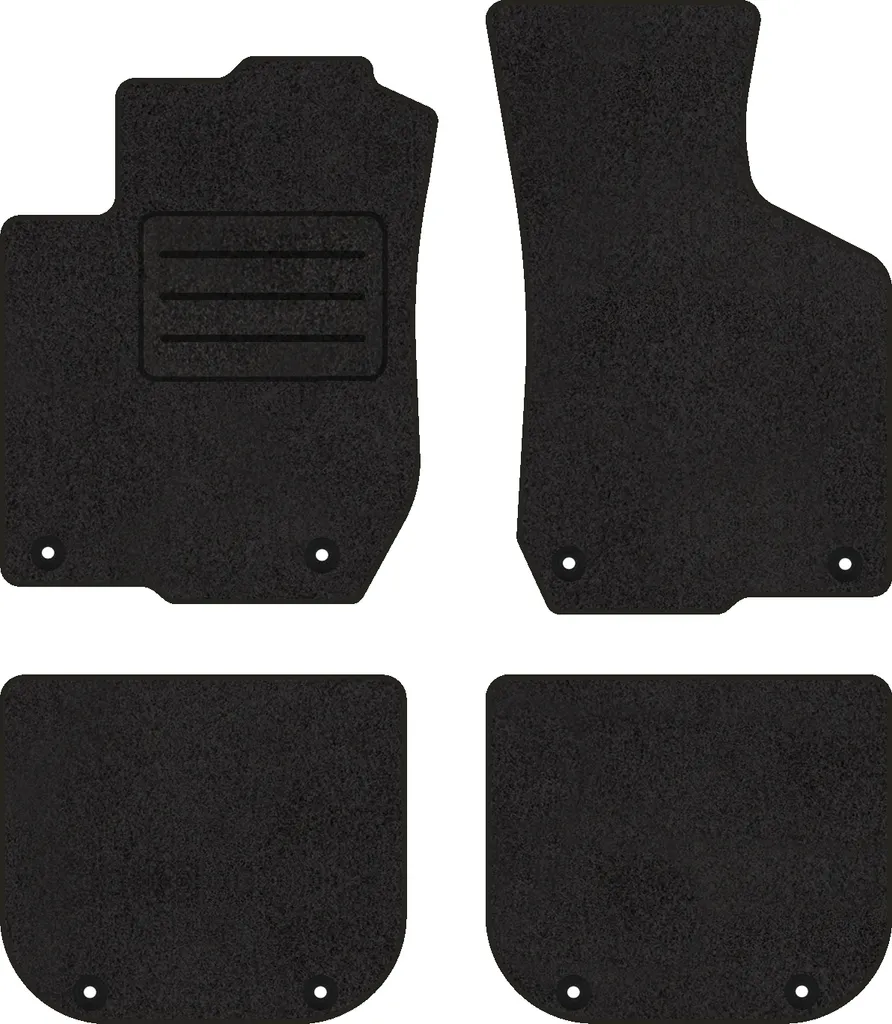 Tappetini Velluto Per Audi A3 8L (1996-2003): Set Da 4 Pezzi, Compatibili Con 3/5 Porte E Quattro