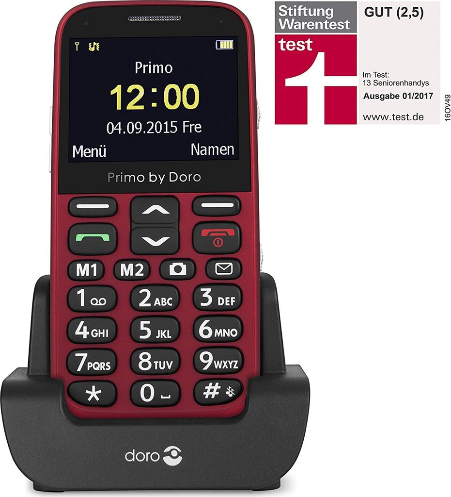 Doro Primo 366 rot Produktbild 6