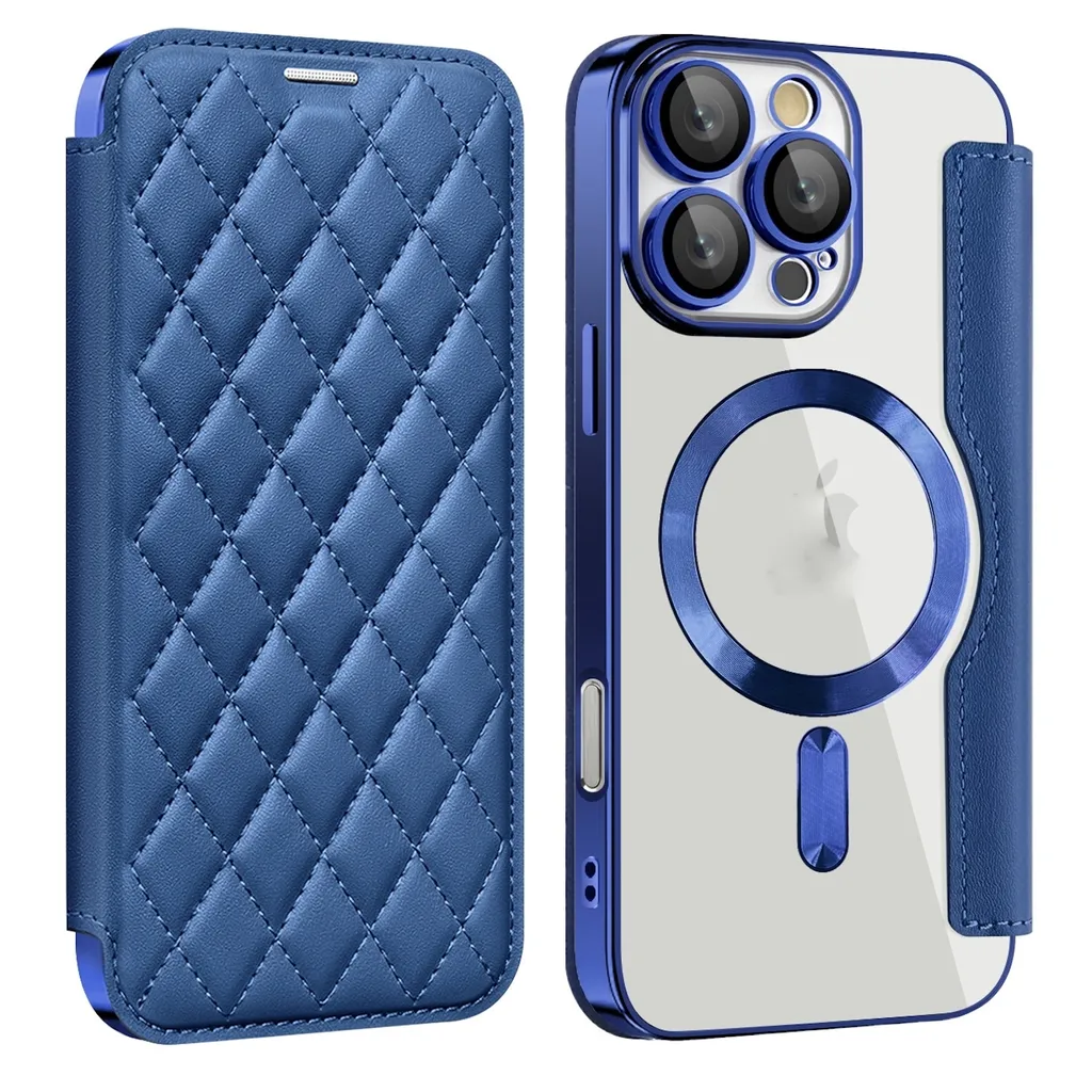 SUPER OFFERTA: Custodia iPhone 16 Pro 360 MagSafe RFID Blu