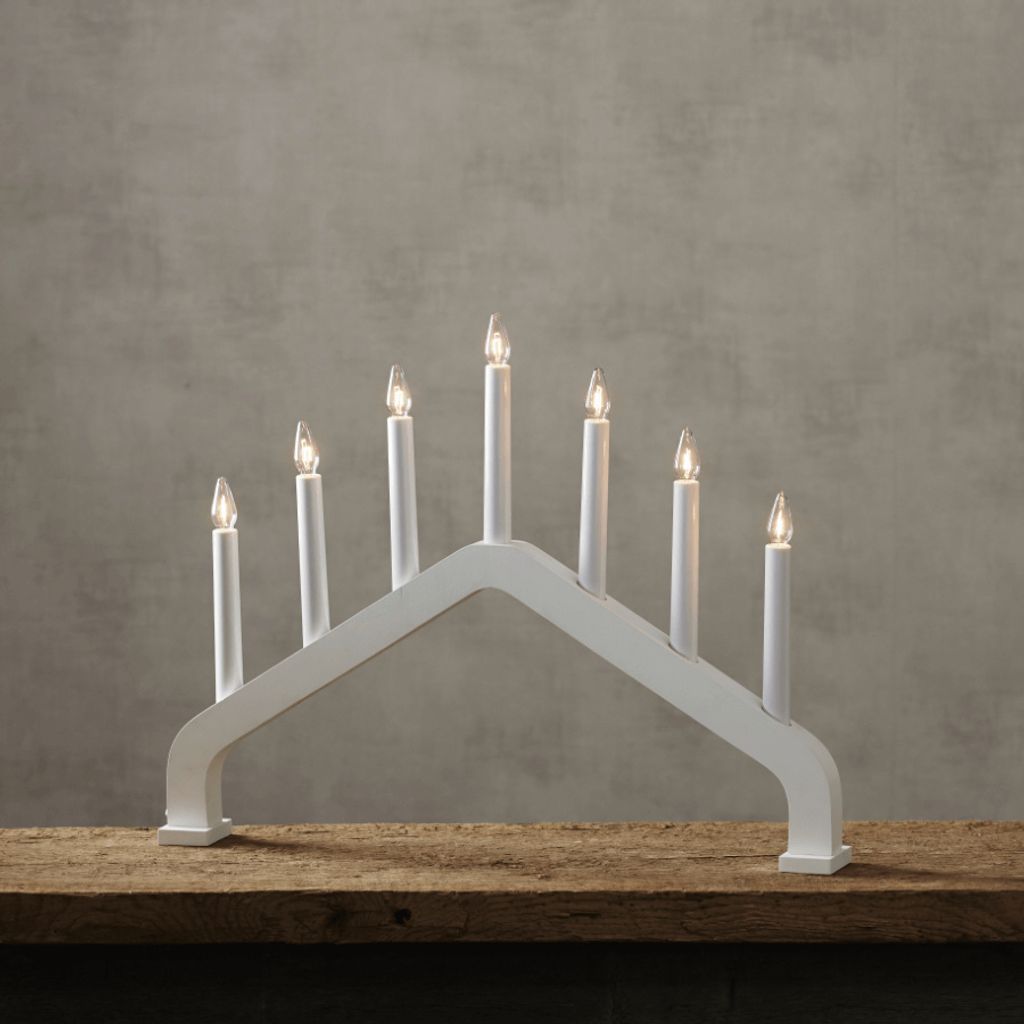 Lampes LED 'House', 7 flammes, blanc Image du produit 