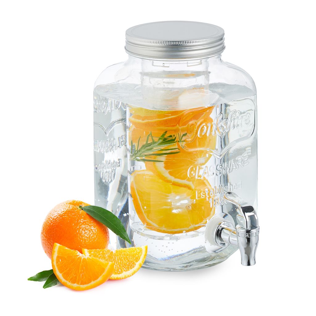 relaxdays Getränkespender mit Einsatz