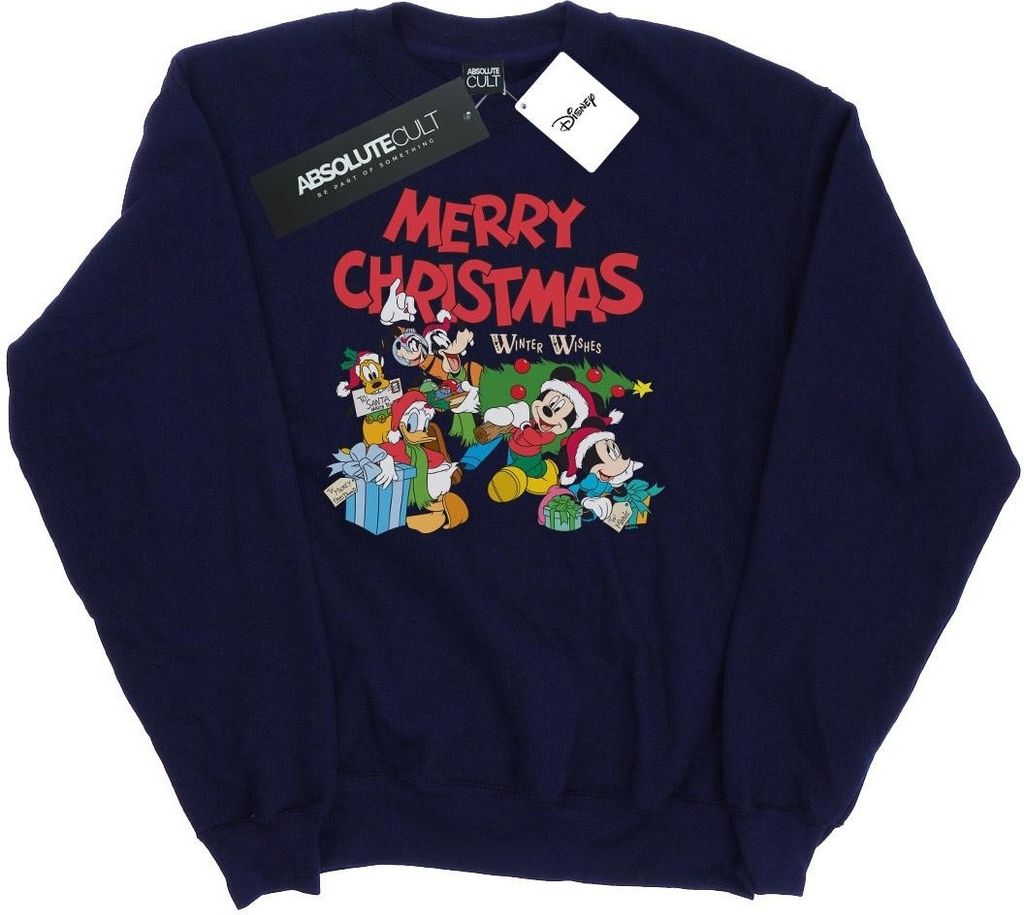 Disney - "Mickey Mouse And FriendsWinter Wishes" Sweatshirt für Damen BI28079 (L) (Marineblau)