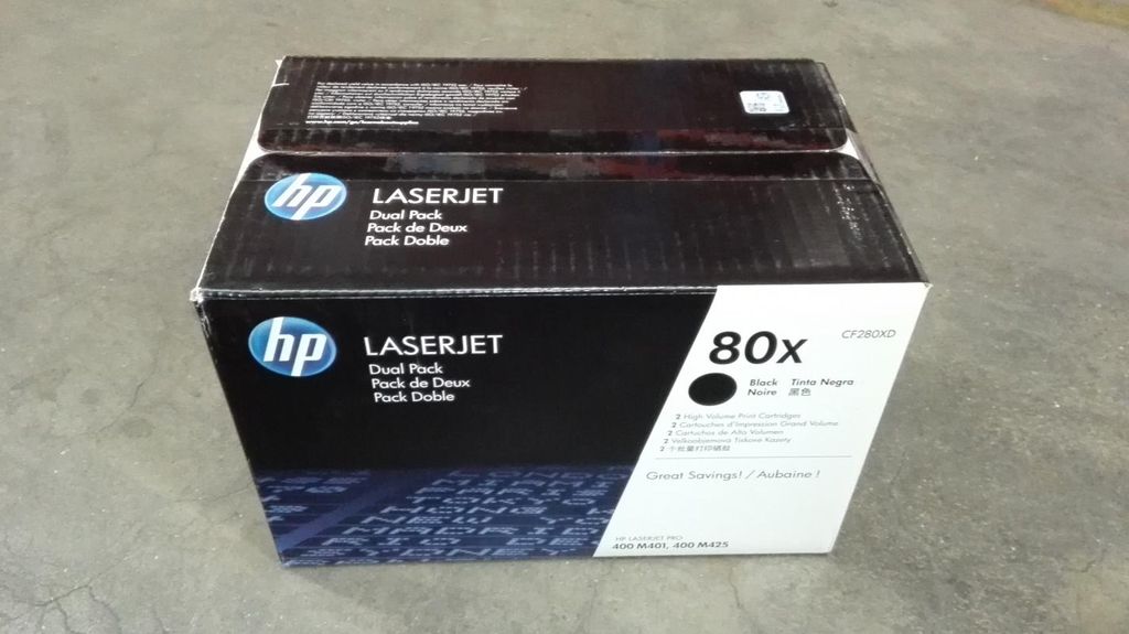 HP 80X 2er-Pack Schwarz Original LaserJet Tonerkartuschen Produktbild 