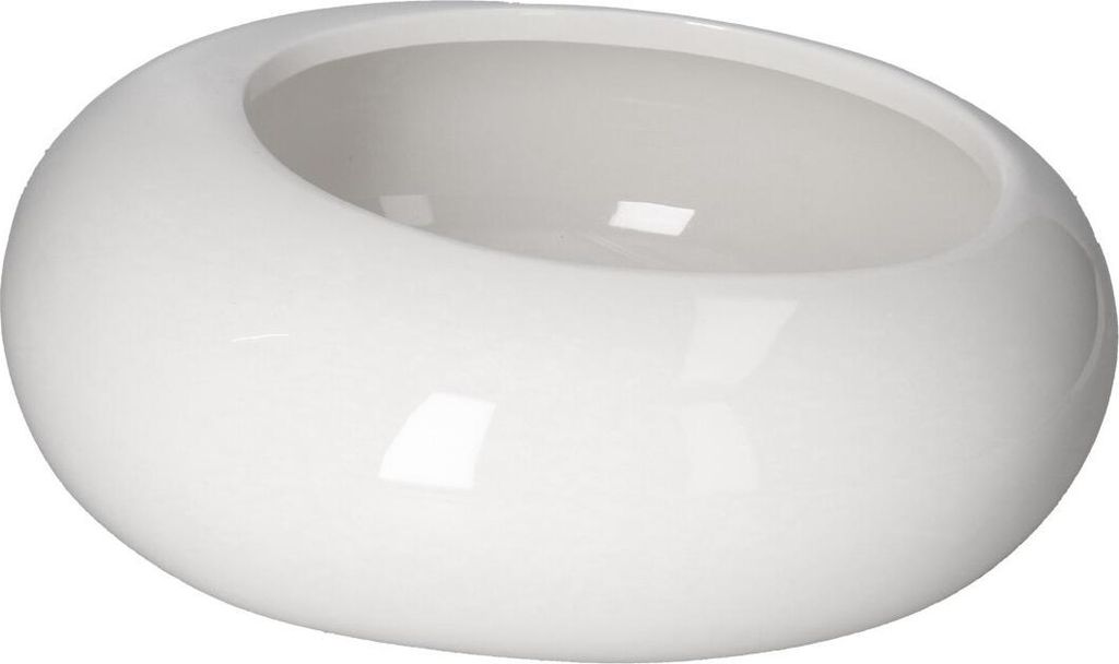 Blumentopf Keramik Abdeckung Weiss Modern Gross