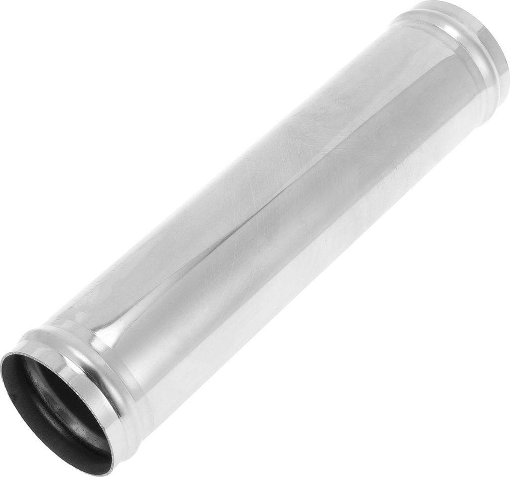 Gerades Auspuffrohr mit Perlenrolle DIY Benutzerdefiniertes Auto Modifiziertes Auspuffrohr Rohrleitung 2" OD 10" Endlänge T304 Edelstahl Silberton