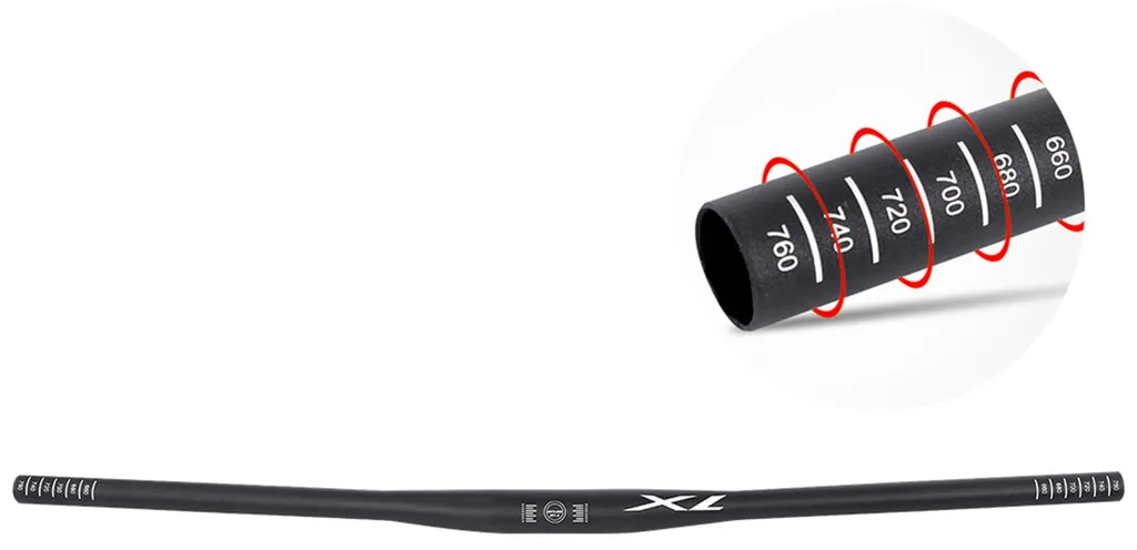 Cintre VTT GUB XL pour Enduro et Descente 780 mm Guidon Grande Largeur