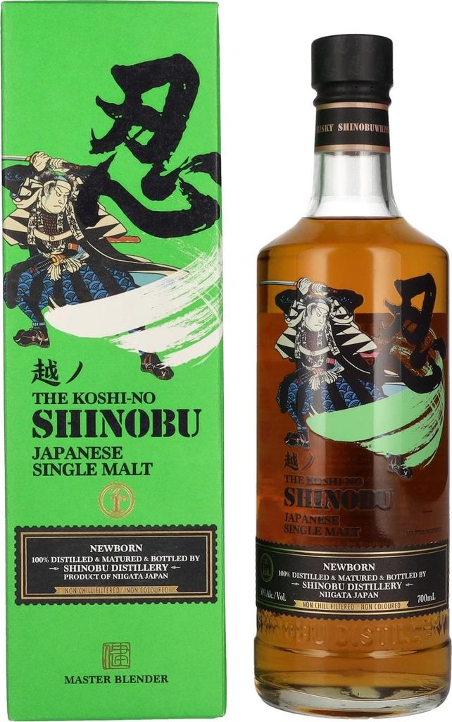 The Koshi-No Shinobu Newborn Japanese Single Malt 50% Vol. 0,7l in Geschenkbox