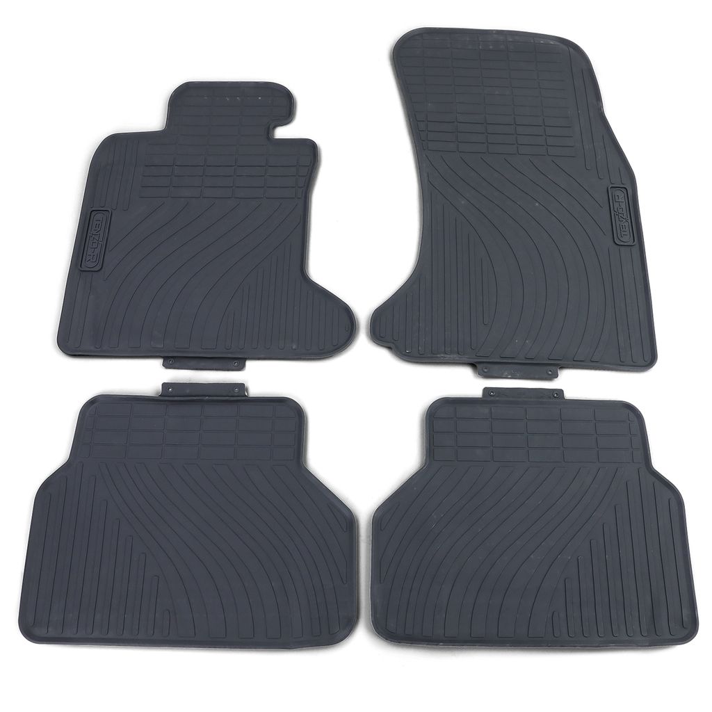 Premium Gummi Fußmatten Set 4-teilig Schwarz passend für BMW 5er E60 E61 03-10