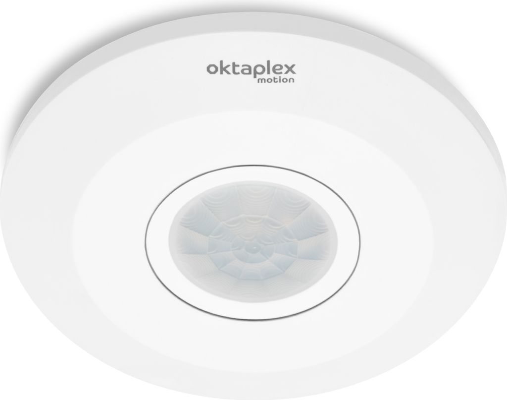 Oktaplex Ina rilevatore di movimento a infrarossi bianco Immagine del prodotto 