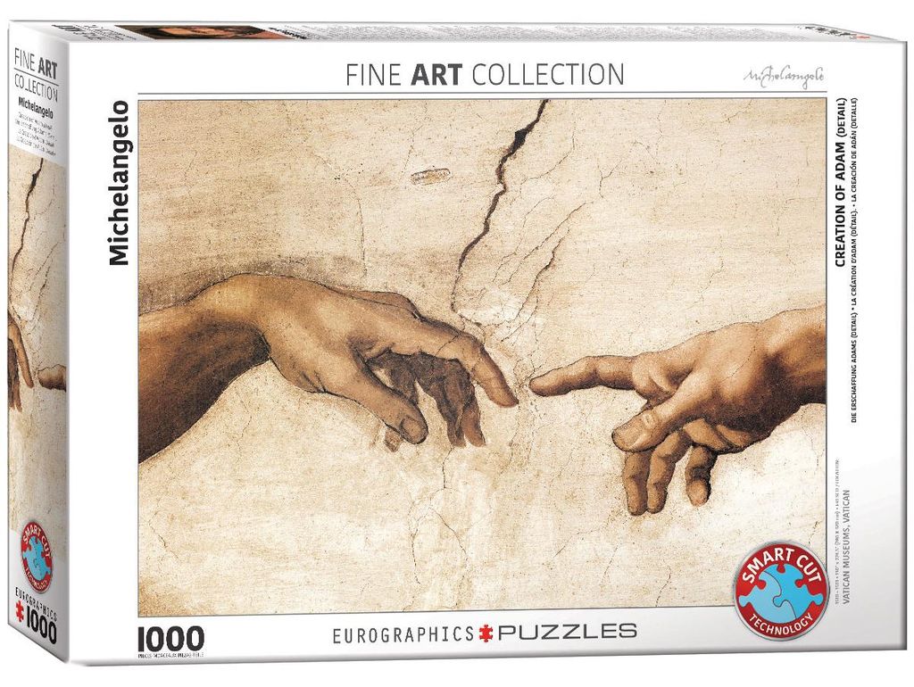 Eurographics Puzzle Die Erschaffung Adams von Michelangelo, Immagine del prodotto 