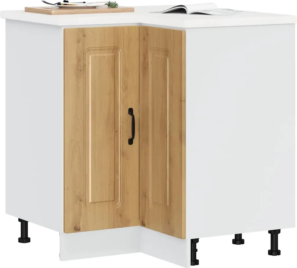 Mobile Angolare Cucina vidaXL Kalmar Rovere Artisan 75cm