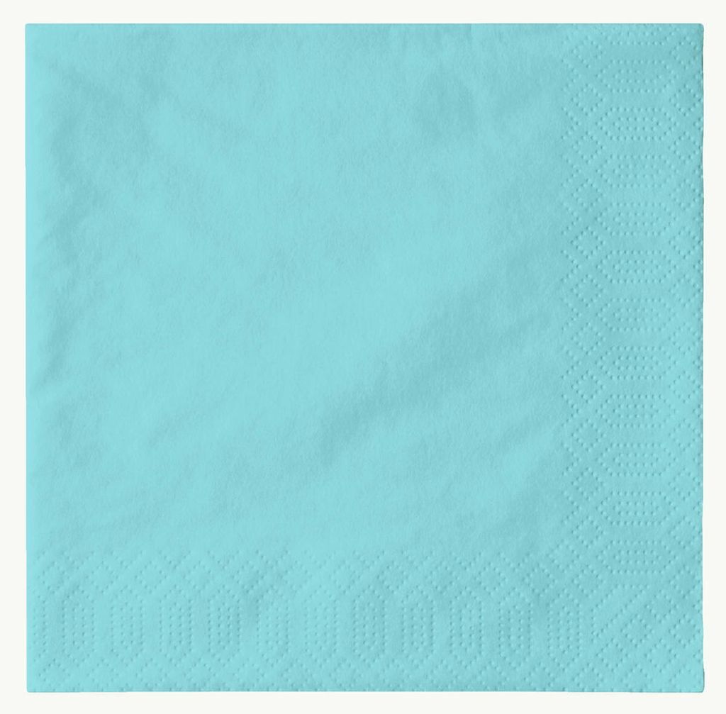 Tovaglioli Duni blu menta 33x33cm 3 veli 250 pezzi Immagine del prodotto 