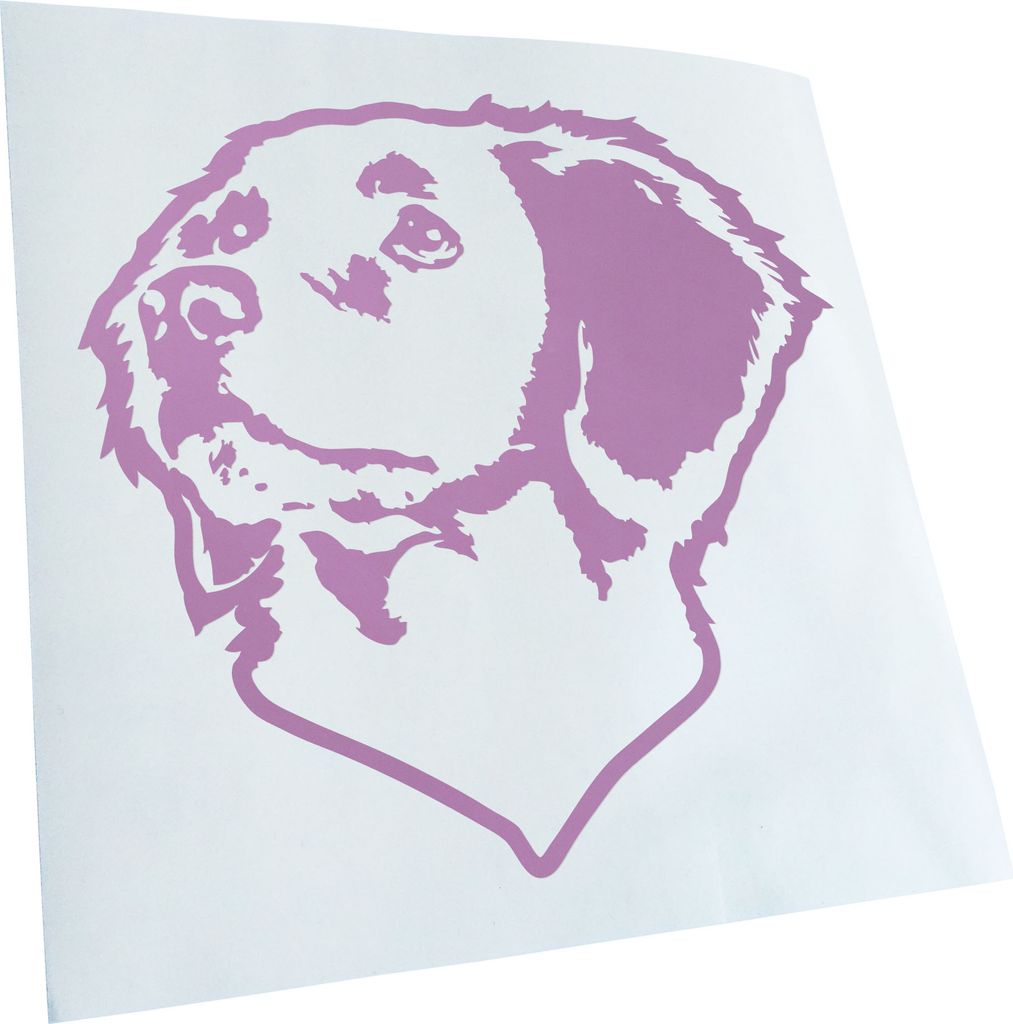 Kiwistar - Autoaufkleber - Brittany Hund - Flieder - 60x55cm - Aufkleber für Auto, Laptop, Fahrrad, LKW, Motorrad mehrfarbig JDM Decal Racing
