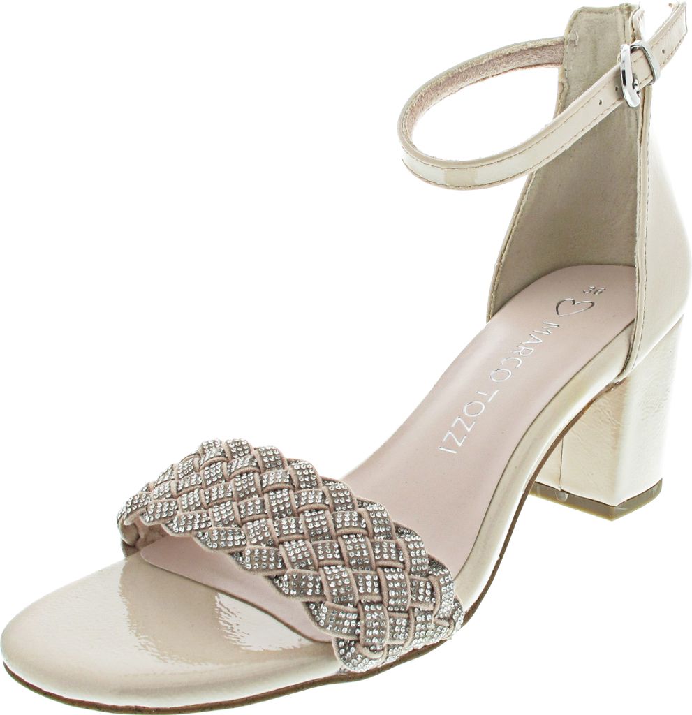 MARCO TOZZI Damen Sandalette geschlossene Ferse Glitzer Produktbild 19
