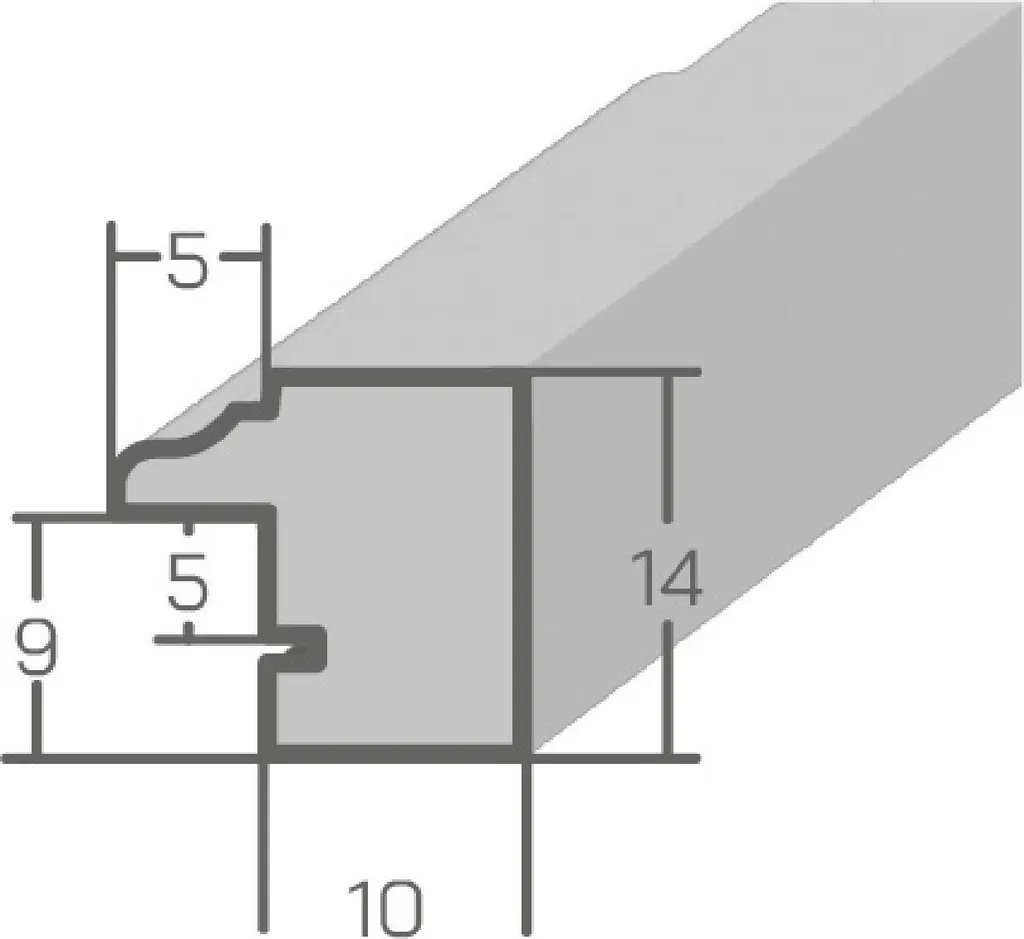Cornice MendeFrames H007 Noce 30x30: Design per Interni e Stampe - 3