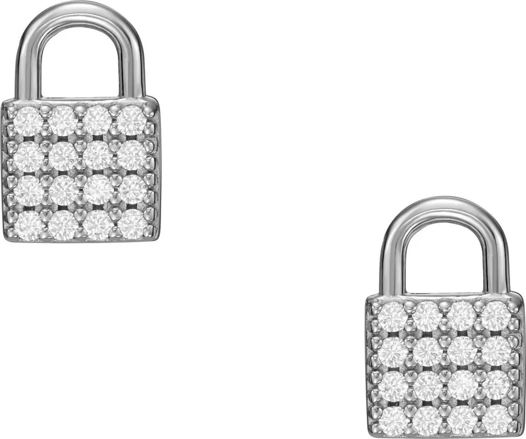 Orecchini Fossil JFS00626040 Argento 925 Lucchetto - Must-Have