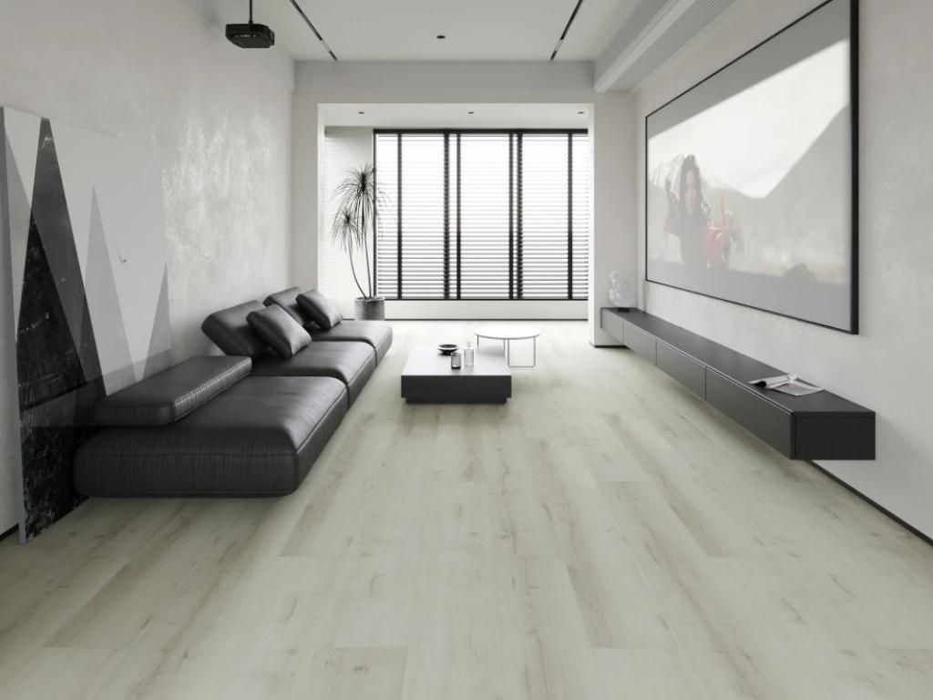 Timefloor | 2,922 m² | Weiß 7mm Vinylboden, Klickvinyl Landhausdiele Eiche Kokosweiß, Nutzungsklasse 23 33, Trittschalldämmung, Fussbodenheizun...