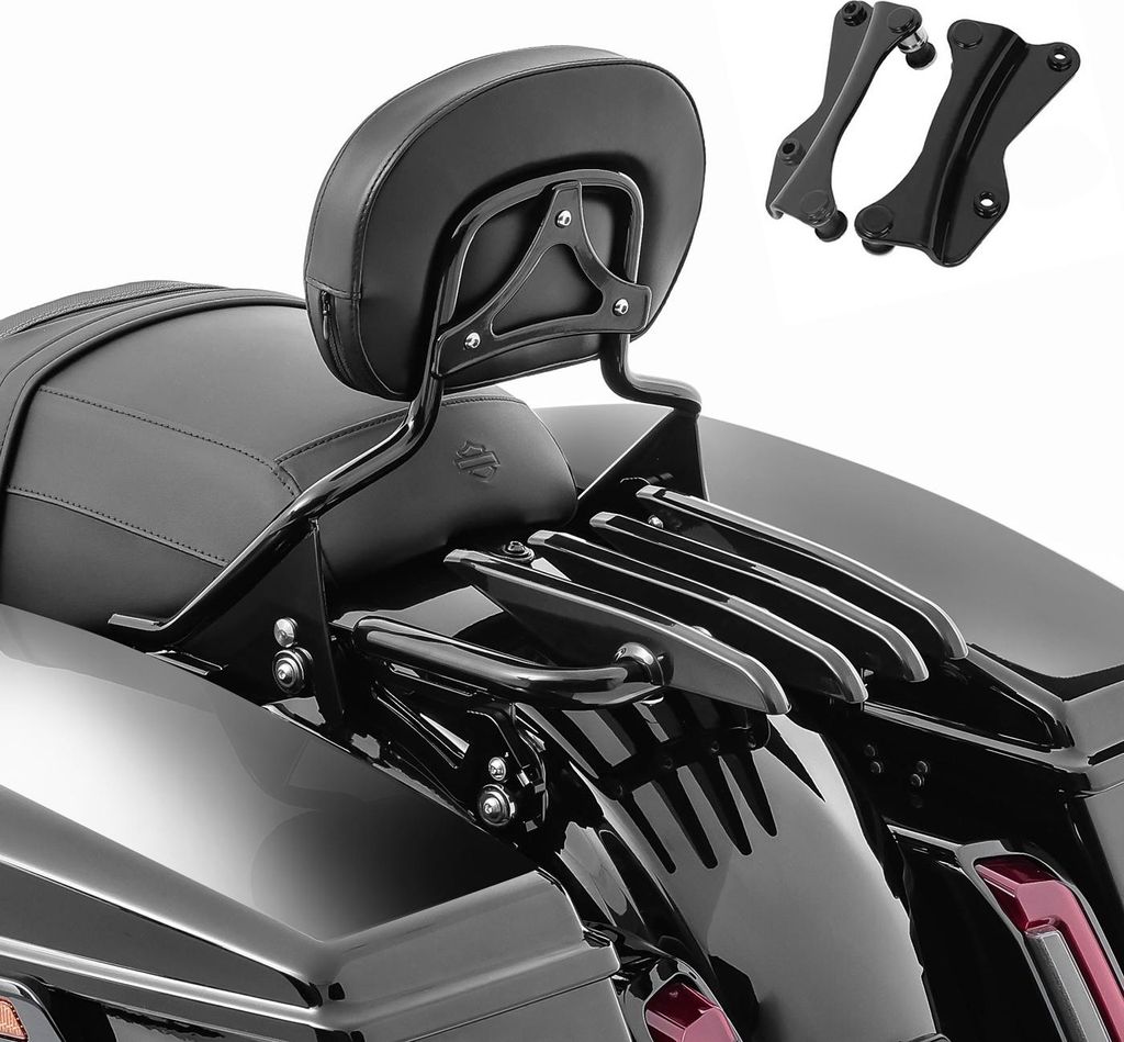 Sissybar FR9 mit Rack ST+ Docking für Harley Davidson Touring 14-25 sc