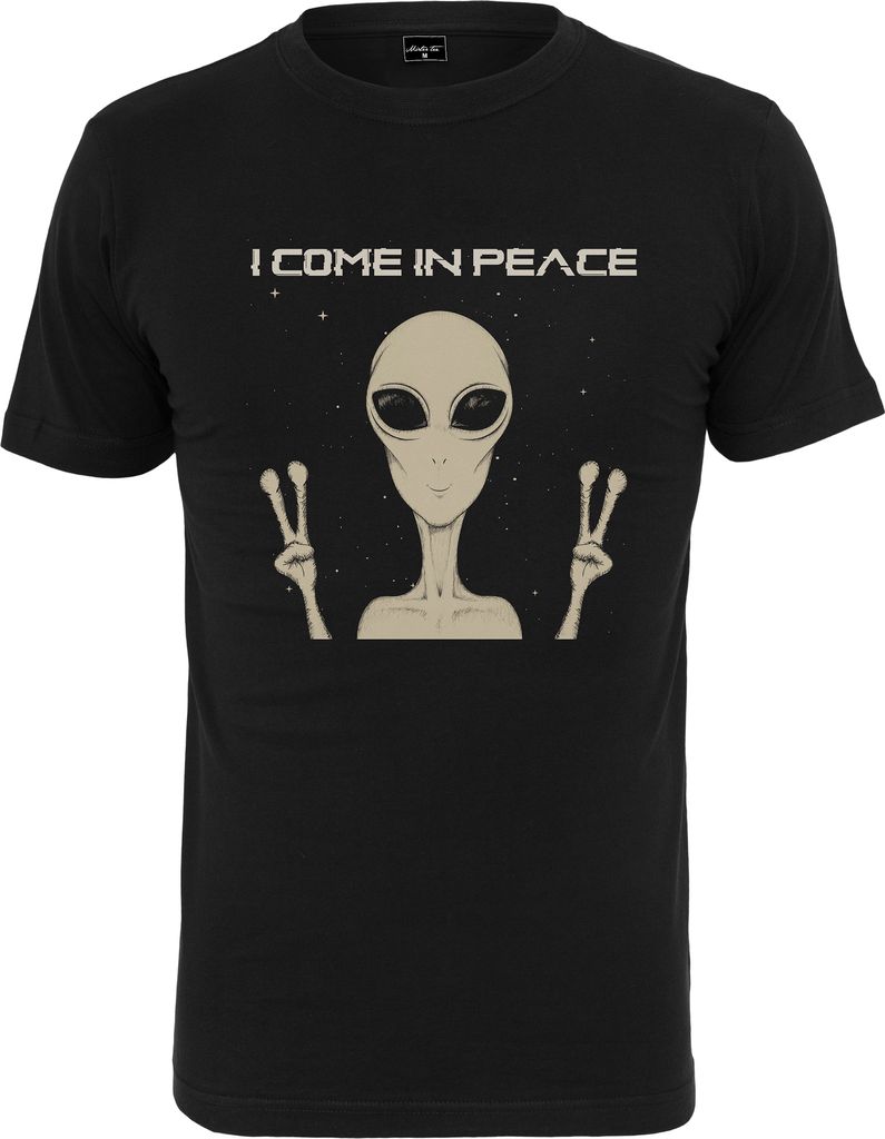 Mister Tee T-Shirt I Come In Peace Tee Black-M