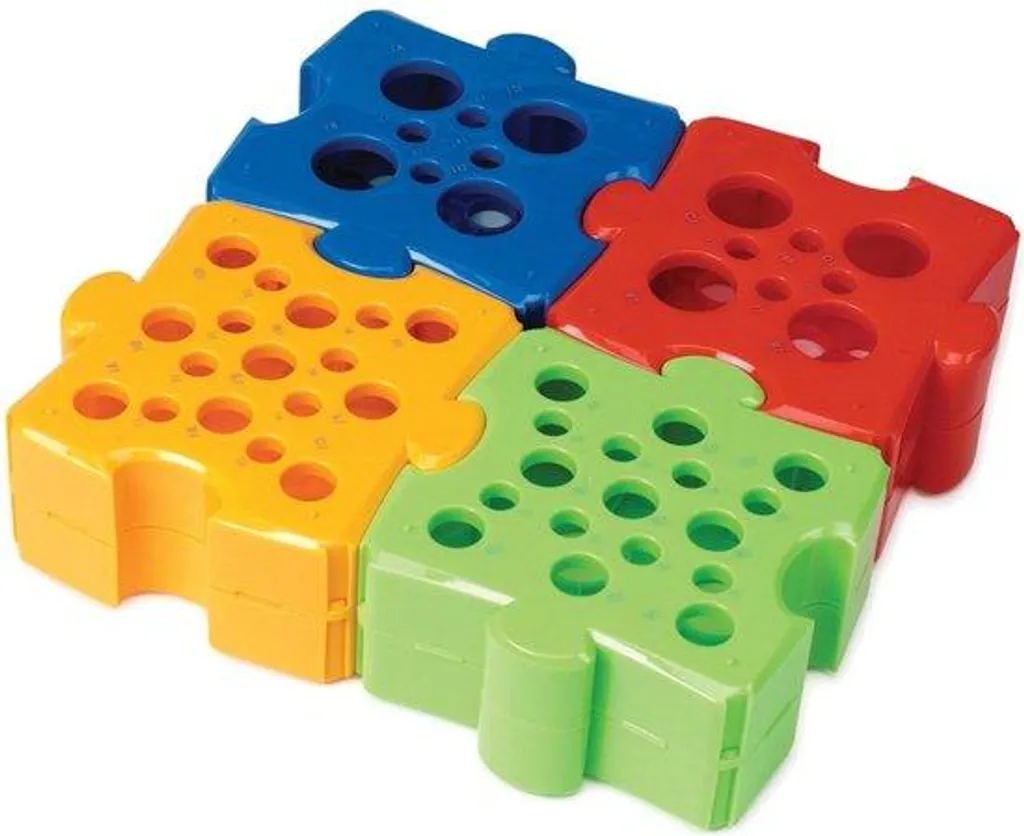 Puzzel Rack pour Stockage Tubes 50ml, 15ml et 2ml - Pack de 4