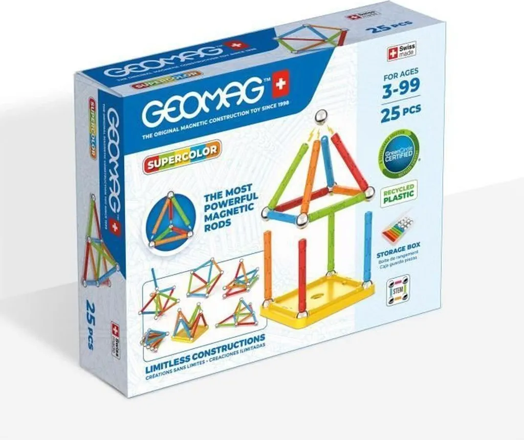Activités STEM avec Geomag 25 Pièces Kit de construction aimanté