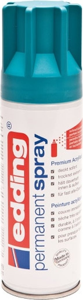 Acryl-Farblack Permanentspray petrol seidenmatt Packung mit 6 Stück