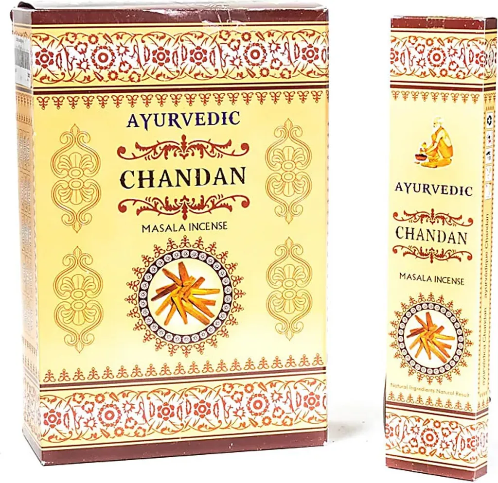 Encens Naturel Masala Chandan 10g - Arôme Bois de Santal Doux
