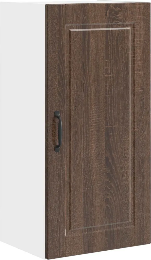 vidaXL Mobiletto da cucina marrone aspetto rovere 40 x 31 x 80 cm materiale a base di legno