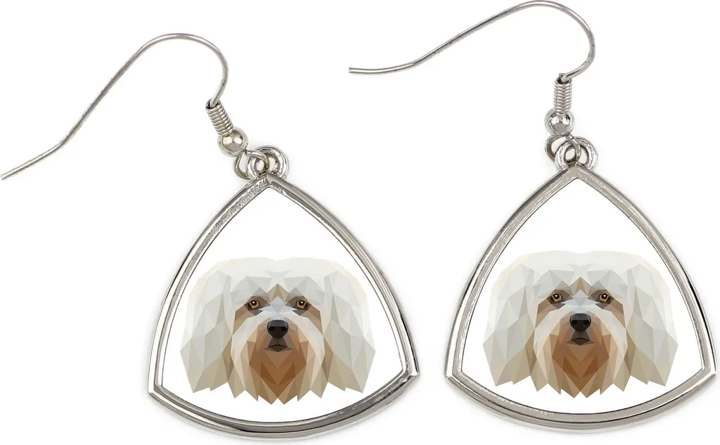Orecchini A Perno In Oro Giallo 9kt Con Cane Terrier - Fatti A Mano UK, Regalo In Scatola Di Lino