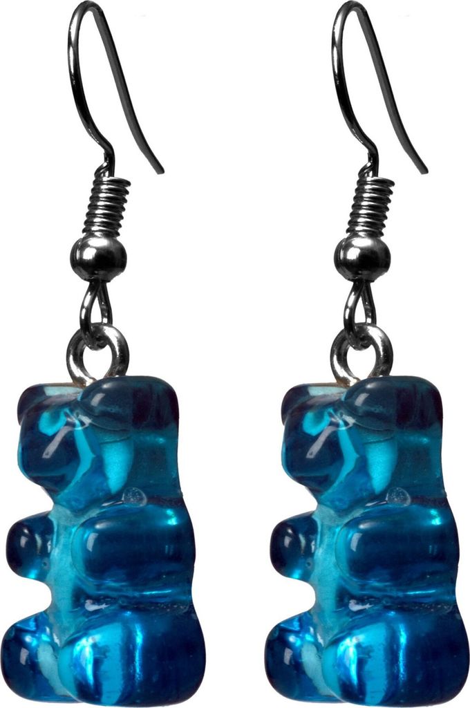 Gummibär Ohrringe blau