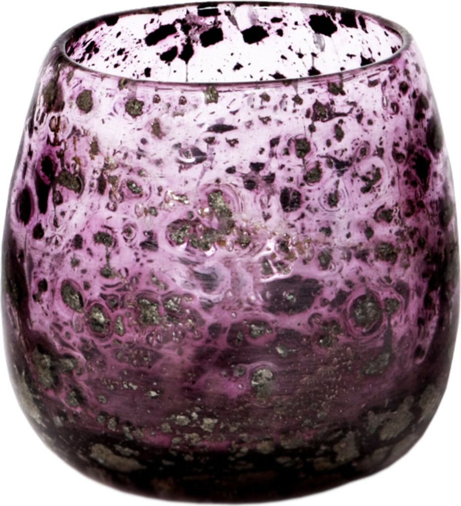 Teelichthalter Bubble BUB 13cm violett