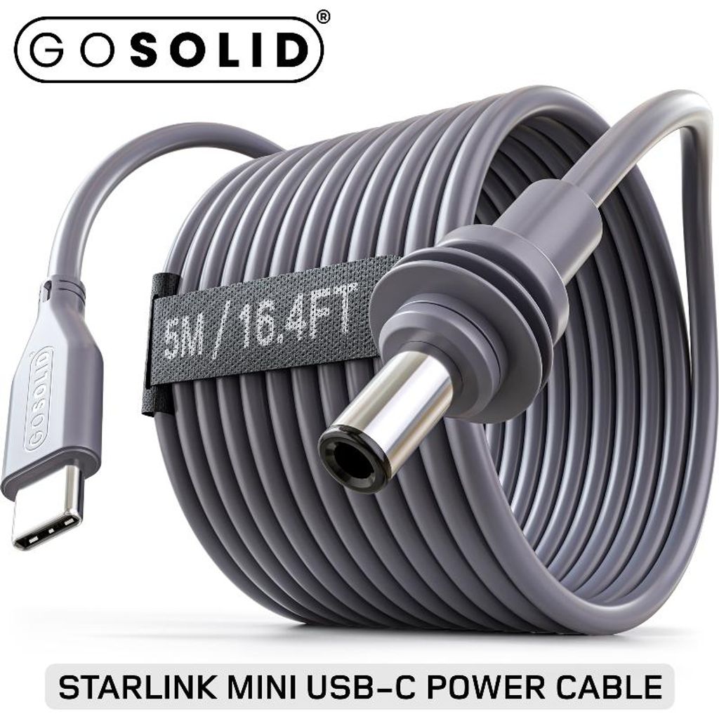 GO SOLID! USB-C auf DC Lade-/Stromkabel – kompatibel mit Produktbild 