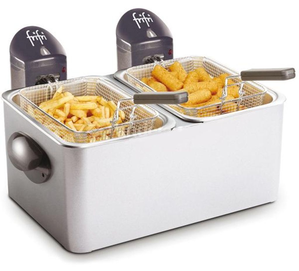 Frifri 1998, 9 L, 3 kg, Dvojitý, Nerezová oceľ, Kov, 6400 W Obrázok produktu 