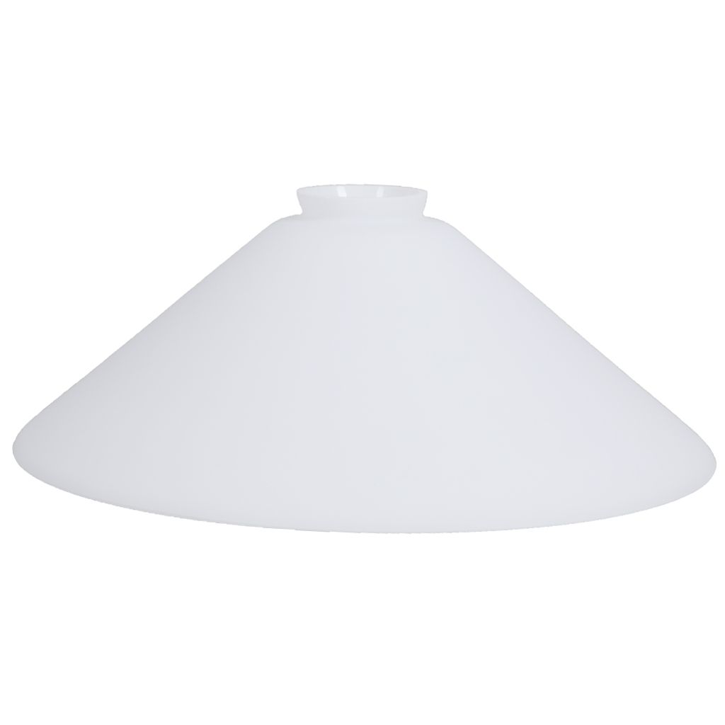 Schusterglas Ø 300mm Lampenglas Weiß matt Ersatzglas Leuchtenglas rund E27 Vestaschirm