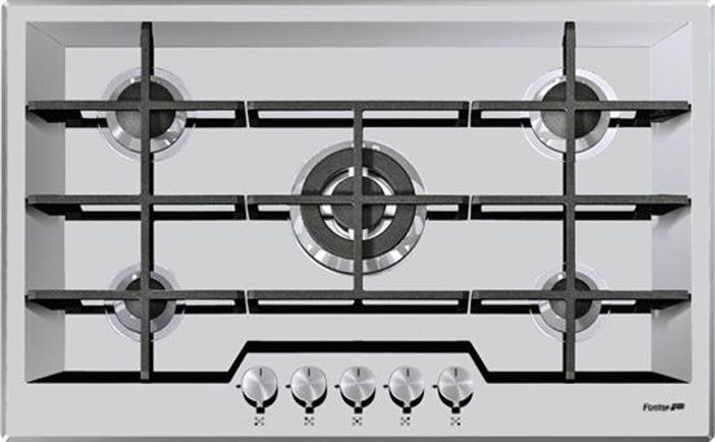Foster KE 79.5F.FT Schwarz, Edelstahl Eingebaut Gas 5 Brenner