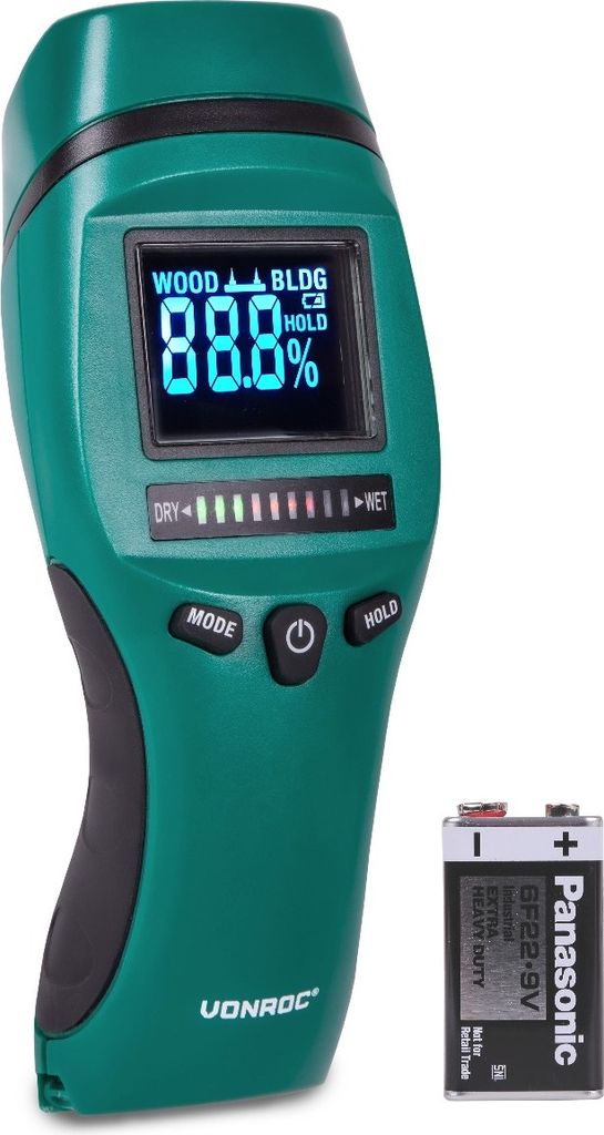 Feuchtigkeitsmesser - Professionell | Hochkontrast-LCD Produktbild 