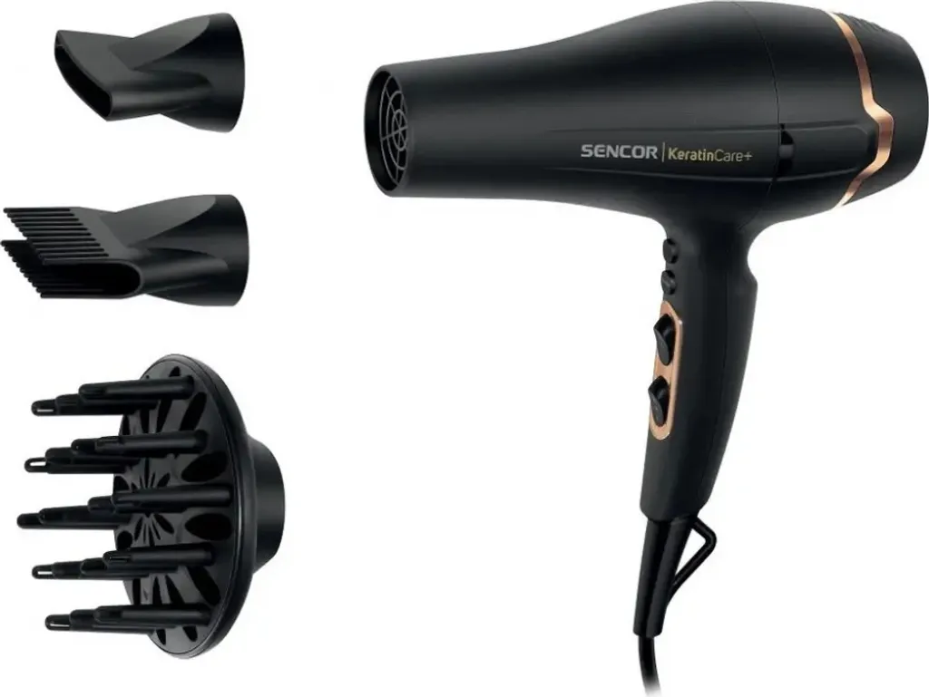Sèche-cheveux Sencor SHD 8275BK Fini les Frisottis avec Soin Ionique Pro