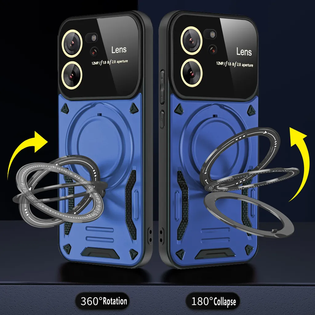 Custodia Viola Elegante Xiaomi 13T / 13T Pro | Ring Stand & Armor - 3