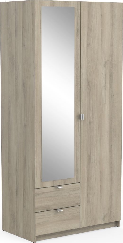 Drehtürenschrank >MELLIE2< in Kronberg Eiche - 88,9x191,5x51,4cm (BxHxT)