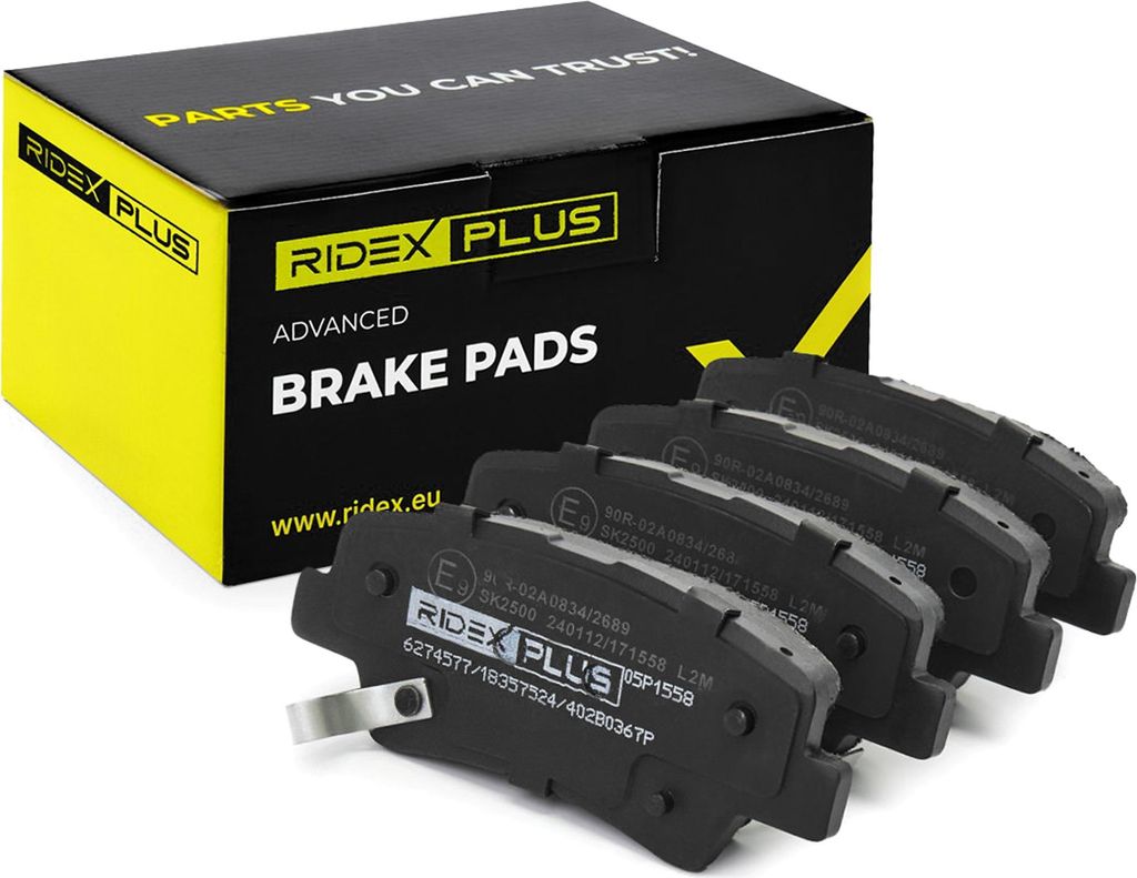 RIDEX PLUS Bremsbeläge Satz Hinten Bremsklötze für HYUNDAI Tucson (TL, TLE) 402B0367P