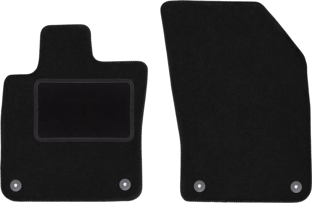 Tappeti in Velluto Nero Volvo S60 II (2018-) | Qualità Premium 2 pz