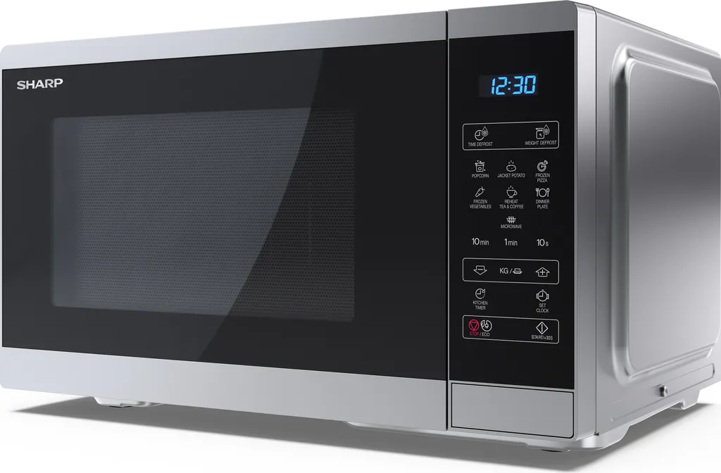 Micro-ondes Pose Libre Sharp 25L Argenté avec Programmes de Cuisson - 3