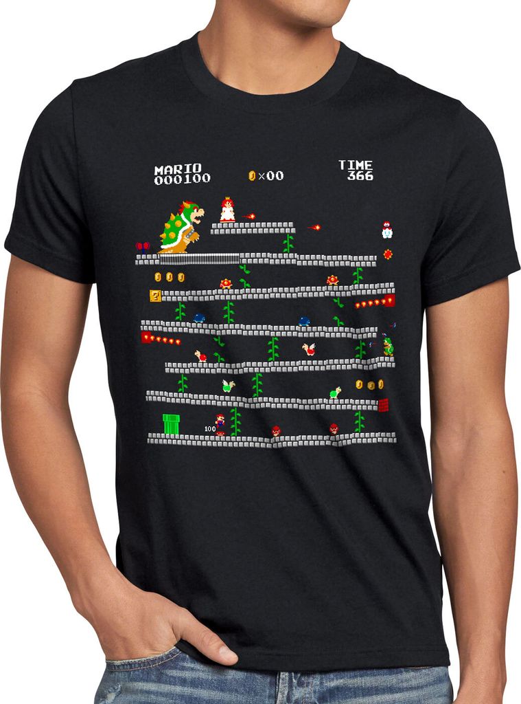 A.N.T. Retro Mario Herren T-Shirt geek nerd gamer
