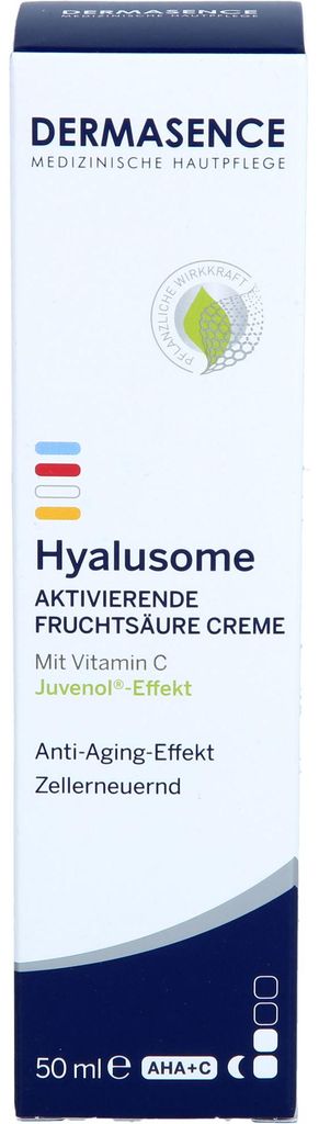 DERMASENCE Hyalusome aktivierende Fruchtsäure Creme mit Vitamin C Anti-Aging-Effekt, 50 ml Creme