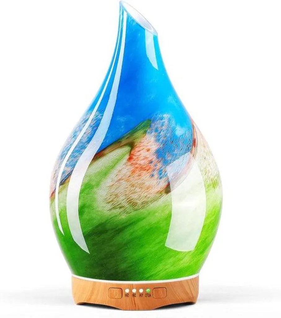 Diffuseur d'arômes verre avec minuterie, technologie ultrasonique 280ml