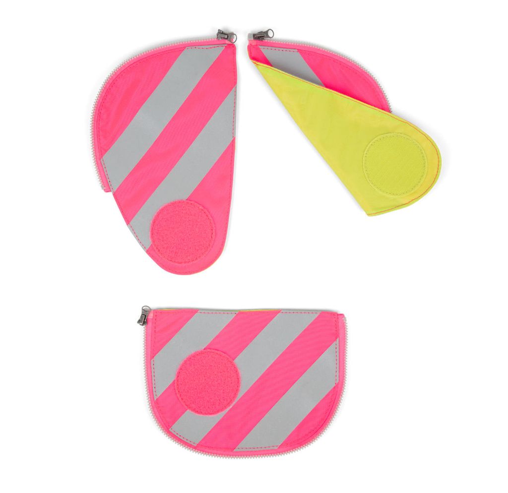 Ergobag Pack Sicherheitsset Pink mit Reflektorstreifen 3tlg.